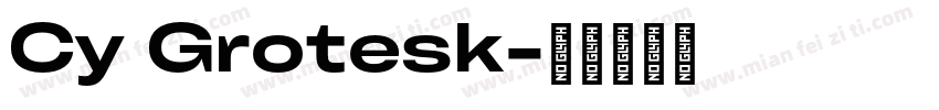 Cy Grotesk字体转换